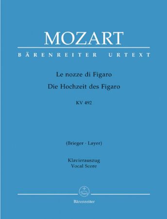 MOZART:LE NOZZE DI FIGARO KV 492 VOCAL SCORE