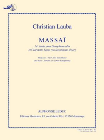 LAUBA:MASSAI/ 14e  ETUDE SAXOPHONE ALTO +CD
