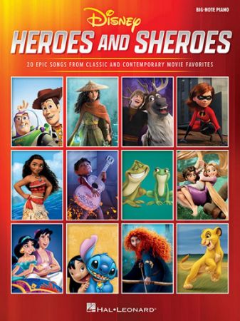 DISNEY HEROES AND SHEROES BIG NOTE PIANO