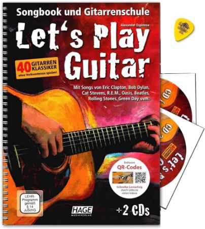 ESPINOSA:LET'S PLAY GUITAR BAND 1 + AUDIO ACCESS VIDEO + 2CD