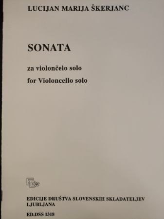 ŠKERJANC:SONATA ZA ČELO