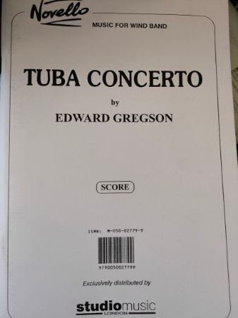 GREGSON:TUBA CONCERTO SCORE