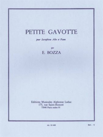 BOZZA E:PETITE GAVOTTE,ALTO SAX ET PIANO