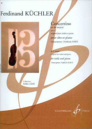 KUCHLER:CONCERTINO C-MAJOR OP.11 FOR VIOLA AND PIANO