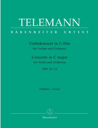 TELEMANN:CONCERTO IN D-DUR TWV 51.D 10 SCORE