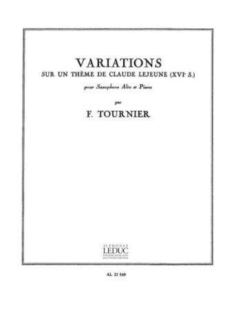 TOURNIER F:VARIATIONS SAXOPHONE ALTO ET PIANO