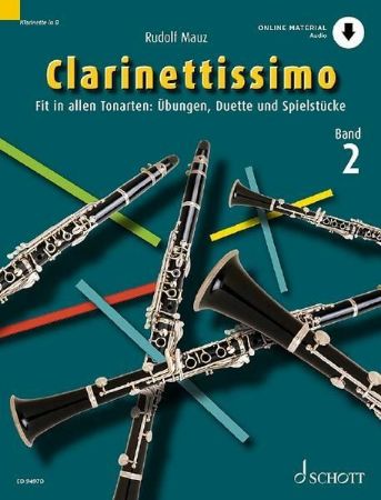 MAUZ:CLARINETTISSIMO FIT IN ALLEN TONARTEN BAND 2 + AUDIO ACCESS