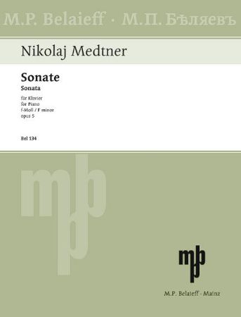 MEDTNER:SONATA F-MOLL OP.5 FOR PIANO