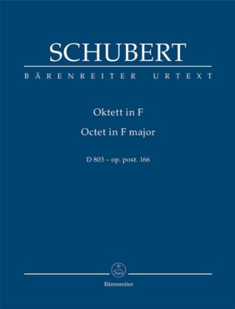 SCHUBERT:OCTET IN F MAJOR D 803-OP.POST.166 STUDYSCORE