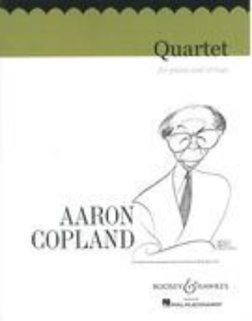 COPLAND:QUARTET FOR PIANO & STRINGS SET OF PARTS (violin,viola,cello and piano)