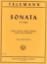TELEMANN:SONATA IN F MAJOR FOR FLUTE AND PIANO (WITH CELLO AD LIBITUM)
