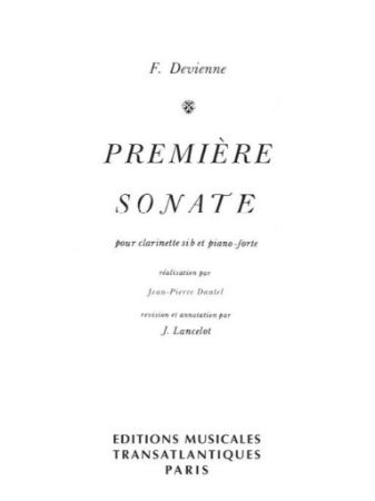 DEVIENNE:PREMIERE SONATE CLARINET AND PIANO (LANCELOT)