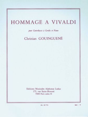 GOUINGUENE:HOMMAGE A VIVALDI DOUBLE BASS AND PIANO