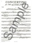 FRACKENPOH A:CONCERTINO FOR  TUBA AND PIANO