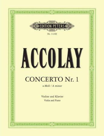ACCOLAY:CONCERTO NR.1 A-MOLL VIOLIN AND PIANO