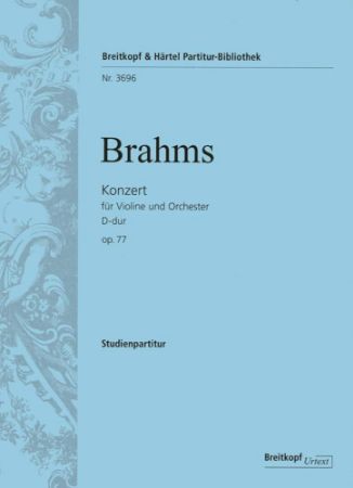 BRAHMS:VIOLIN CONCERTO OP.77 STUDY SCORE