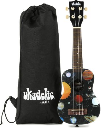 KALA SOPRAN UKULELE Ukadelic UK-SPACEDOUT - Spaced Out w/bag