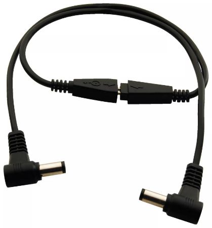 RockCable Spare Part - 9-12V Power Cable, 50 cm - 2.1 x 5,5 mm barrel plug to 2.