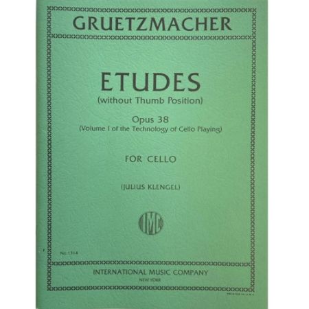 GRUETZMACHER:ETUDES OP.38/2 CELLO