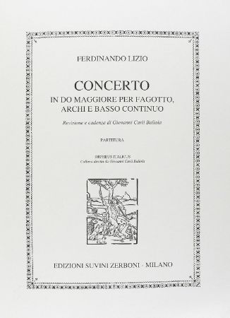 LIZIO:BASSOON CONCERTO C-DUR BASSOON AND PIANO