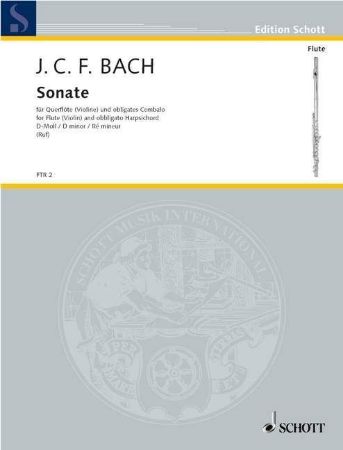 BACH J.C.F.:SONATE D-MOLL FOR FLUTE AND PIANO