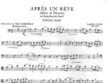 FAURE:APRES UN REVE OP.7 NO.1 FOR DOUBLE BASS & PIANO