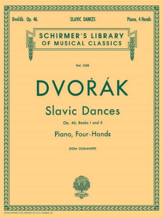 DVORAK:SLAVIC DANCES OP.46 BOOKS 1 & 2 FOR 4 HANDS