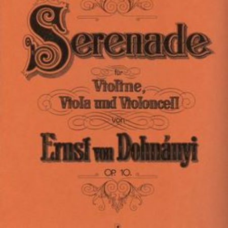 DOHNANYI:SERENADE OP.10 VIOLIN,VIOLA AND CELLO