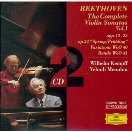 BEETHOVEN:COMPLETE VIOLIN SONATAS VOL.1/MENUHIN/KEMPFF 2CD