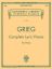 GRIEG:COMPLETE LYRIC PIECES FOR PIANO