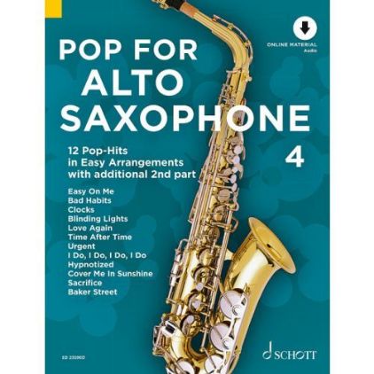 POP FOR ALTO SAXOPHONE 4 + AUDIO ACCESS