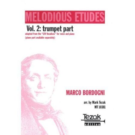 BORDOGNI/TEZAK:MELODIOUS ETUDES 2 TRUMPET PART