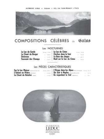 GALOS:SOUVENIR DES CHAMPS PIANO