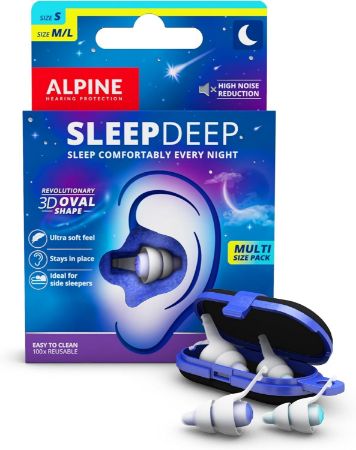 Čepki za ušesa Alpine SleepDeep Multi size