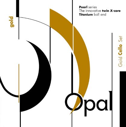 OPAL SET STRUNA A in D ZA ČELO GOLD SOLO  4/4 - MEDIUM