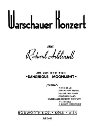 ADDINSELL:WARSCHAUER KONZERT 2 PIANOS