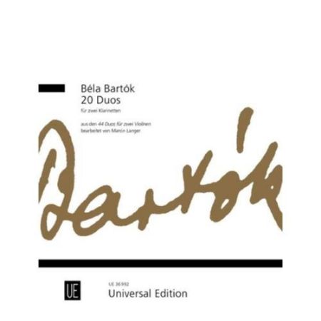 BARTOK:20 DUOS FUR ZWEI KLARINETTEN