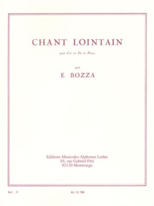 BOZZA:CHANT LOINTAIN COR AND PIANO