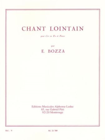 BOZZA:CHANT LOINTAIN COR AND PIANO