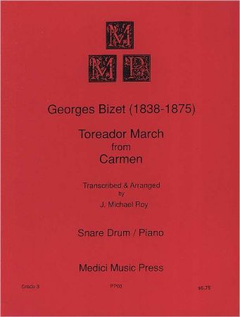 BIZET/ROY:TOREADOR MARCH FROM CARMEN SNARE DRUM