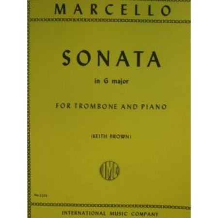 MARCELLO:SONATA IN G TROMBONE AND PIANO