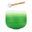 SELA Kristalna pojoča posoda Singing Bowl Chakra 11" - Green, Heart, F (432 Hz)