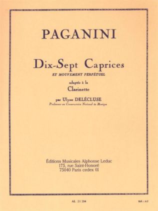 PAGANINI:DIX SEPT CAPRICES