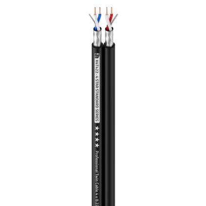 ADAM HALL Dvojni mikrofonski kabel | 4 x 0,22 mm2 AWG24  4 STAR TWIN 422