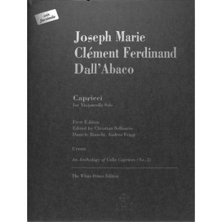 DALL'ABACO:CAPRICCI FOR VIOLONCELLO SOLO