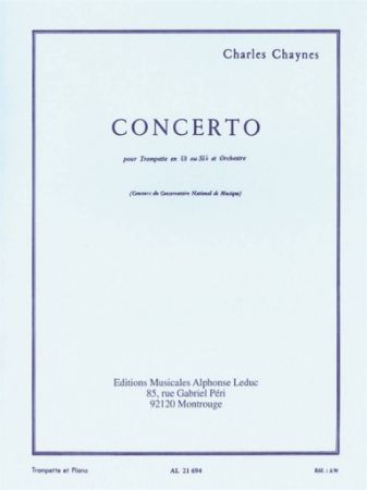 CHAYNES:CONCERTO POUR TROMPETTE