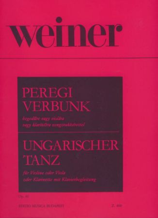 WEINER:HUNGARIAN DANCE FOR VIOLIN OR VIOLA OR CLARINET