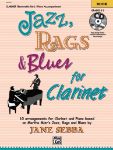 SEBBA:JAZZ,RAGS & BLUES FOR CLARINET CLARINET AND PIANO + CD GRADES 2-3