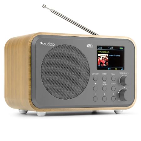 AUDIZIO Milan DAB+ / BT Radio z vgrajeno baterijo 15w bamboo