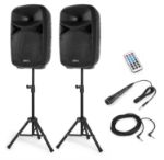 VONYX AKTIVNI ZVOČNIK VPS102A Plug & Play 600W set s stojalom in mikrofonom